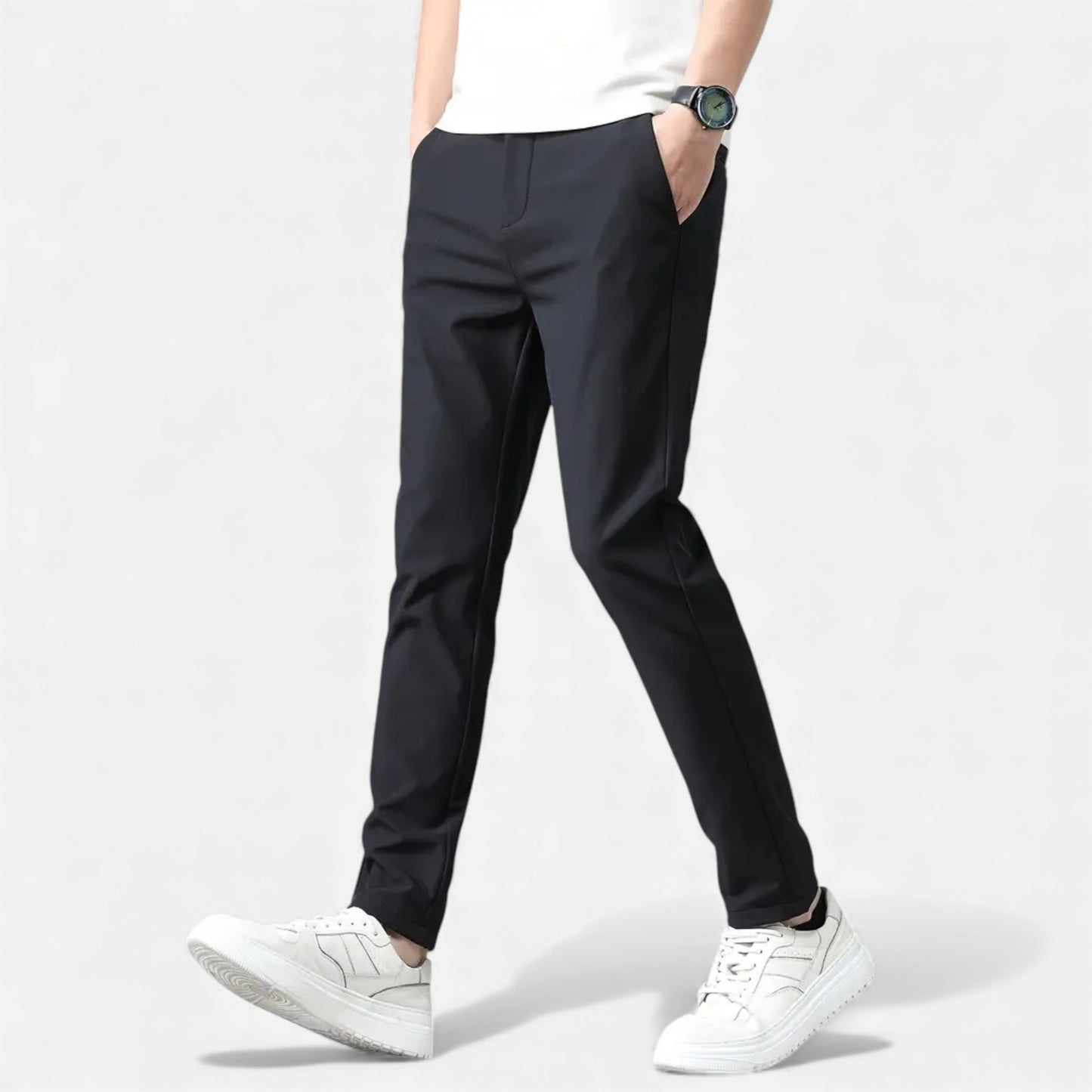 Eston House | Men’s Slim-Fit Stretch Trousers