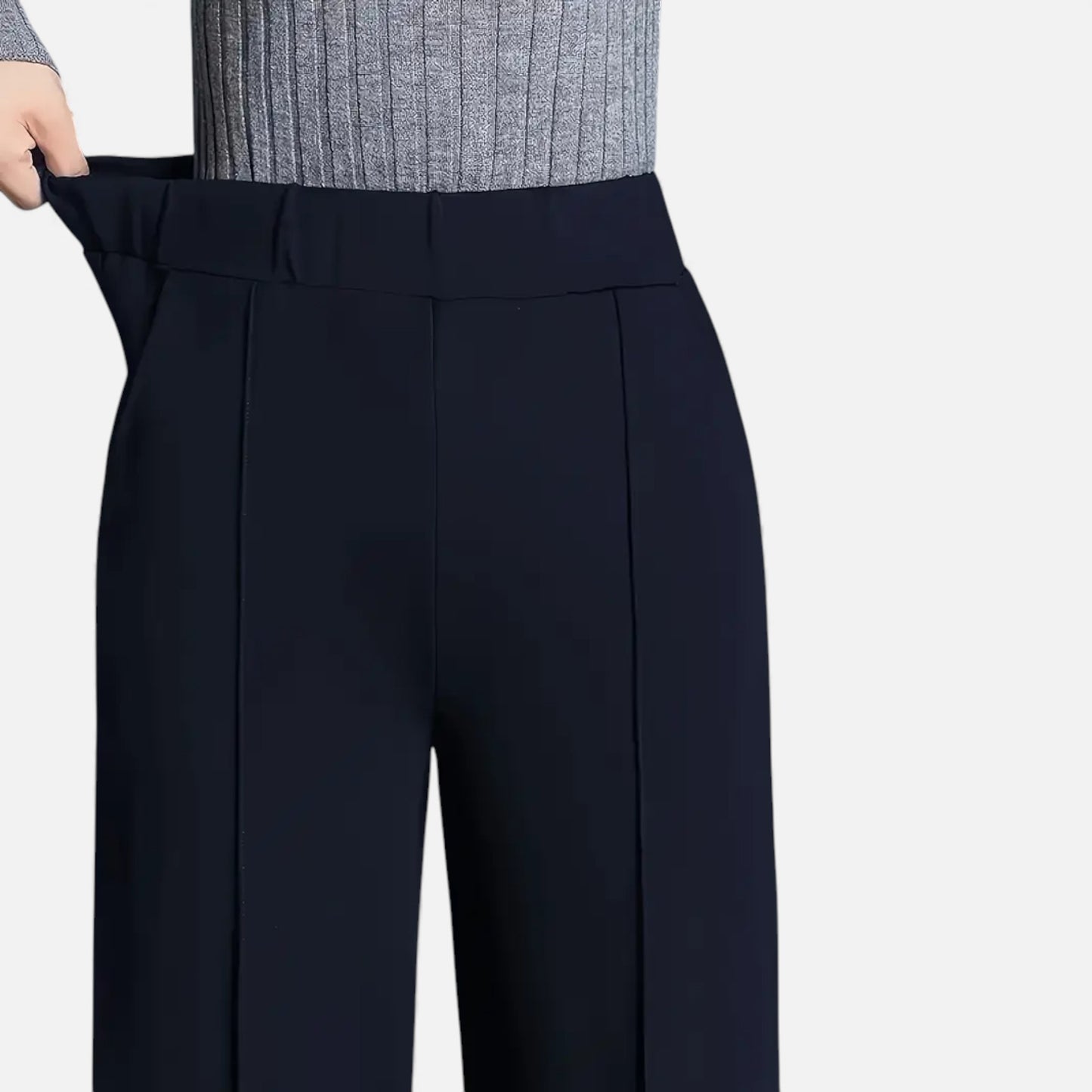 Eston House | Women’s Elegant High-Waist Straight Trousers