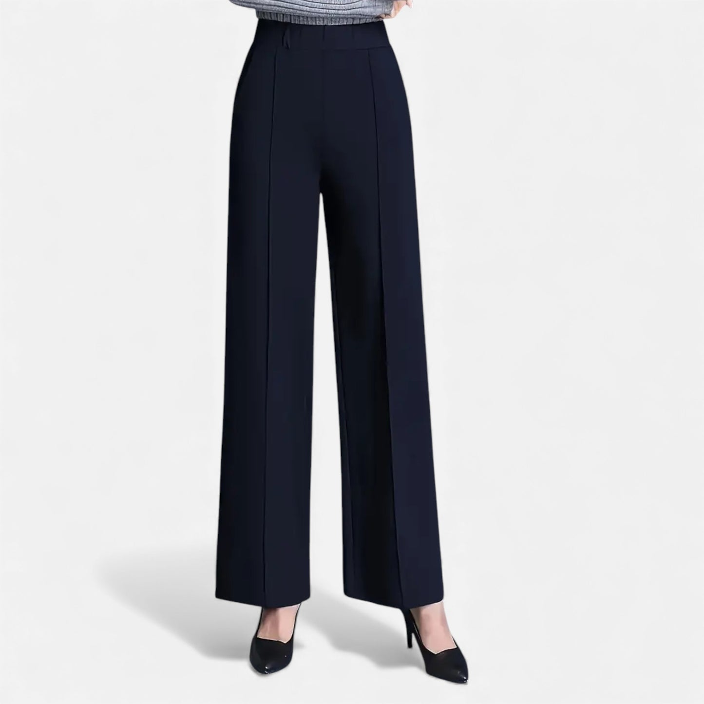 Eston House | Women’s Elegant High-Waist Straight Trousers