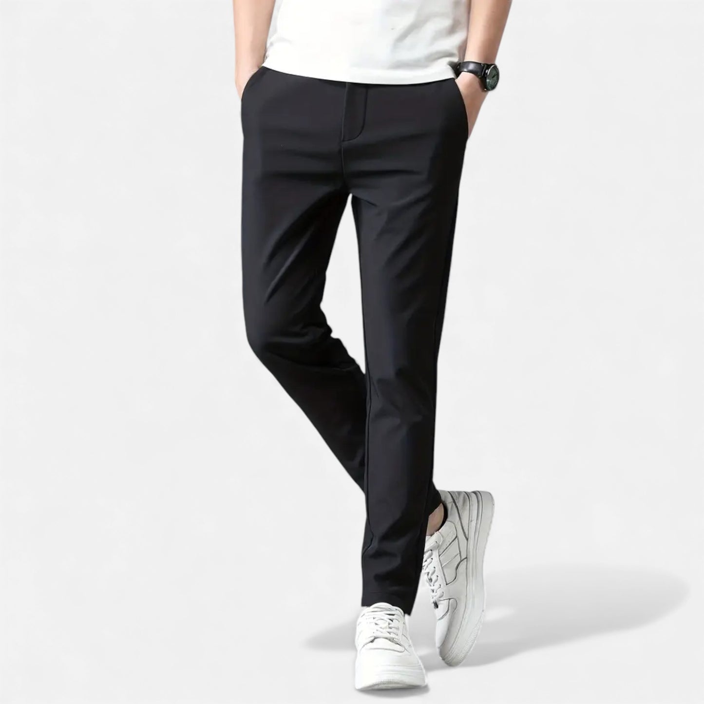 Eston House | Men’s Slim-Fit Stretch Trousers