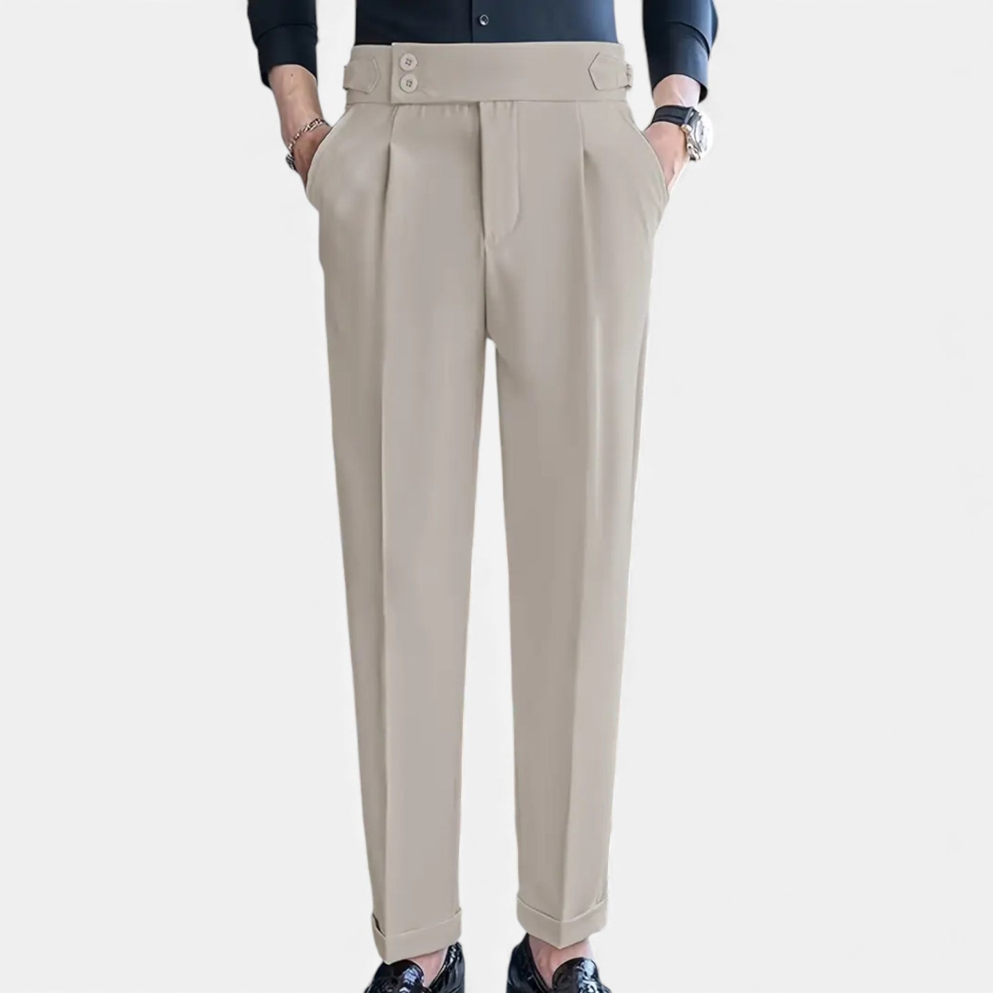 Eston House | Men’s High-Waist Heritage Dress Trousers