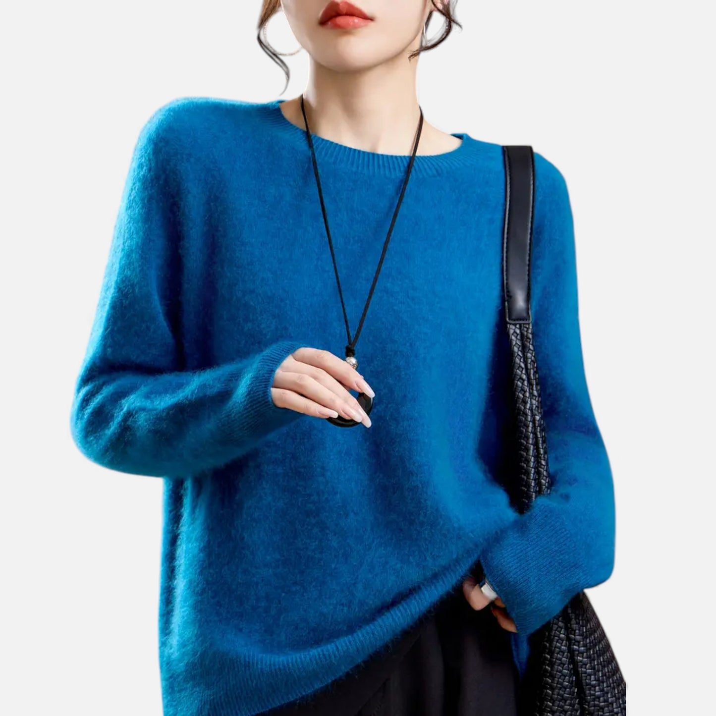 Eston House | Women’s Cashmere‑Touch Autumn Sweater