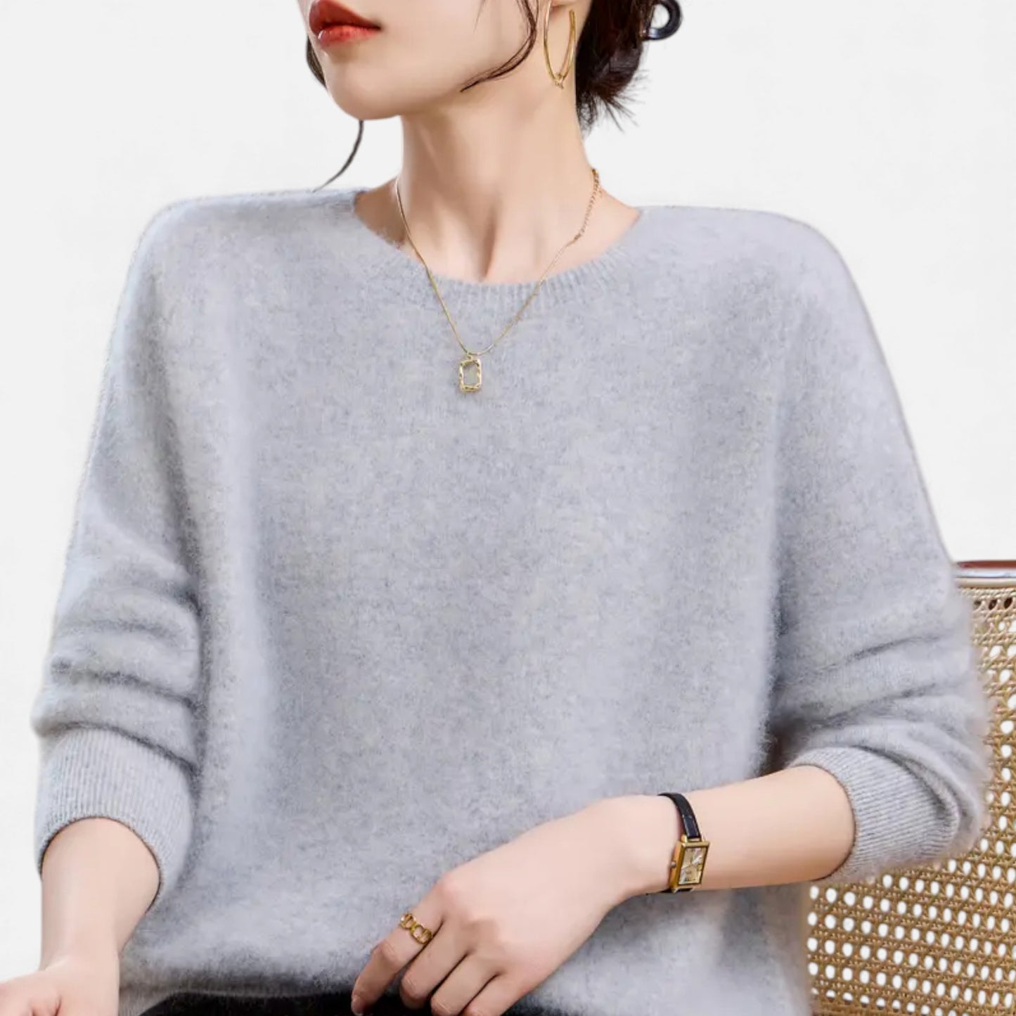 Eston House | Women’s Cashmere‑Touch Autumn Sweater