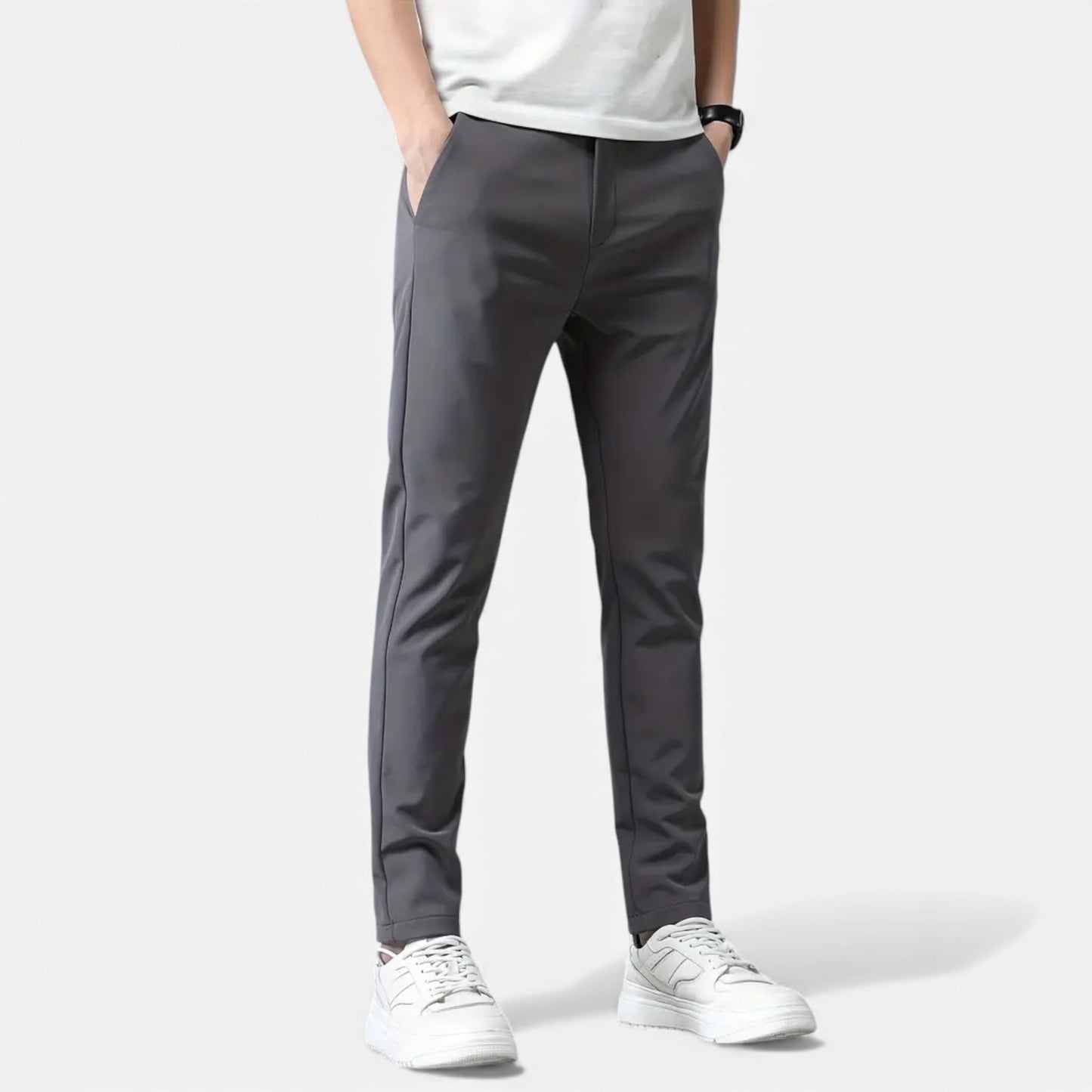 Eston House | Men’s Slim-Fit Stretch Trousers