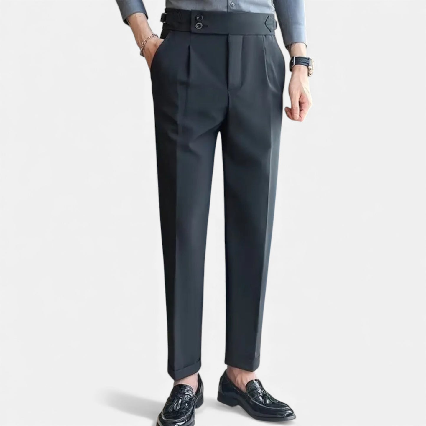 Eston House | Men’s High-Waist Heritage Dress Trousers