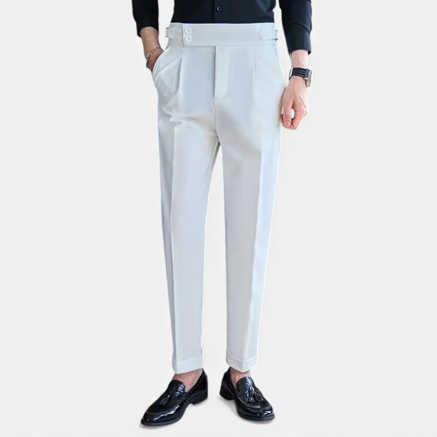 Eston House | Men’s High-Waist Heritage Dress Trousers