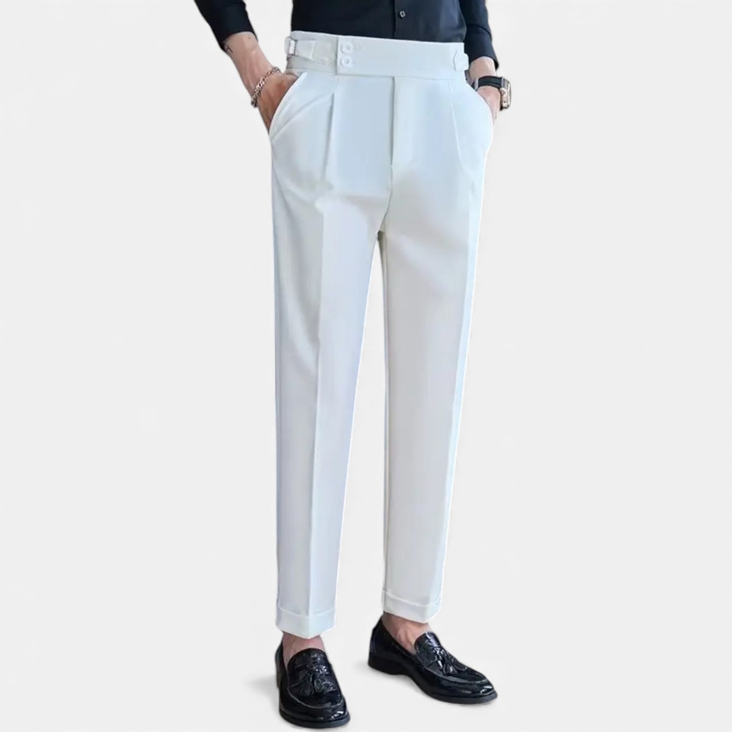 Eston House | Men’s High-Waist Heritage Dress Trousers