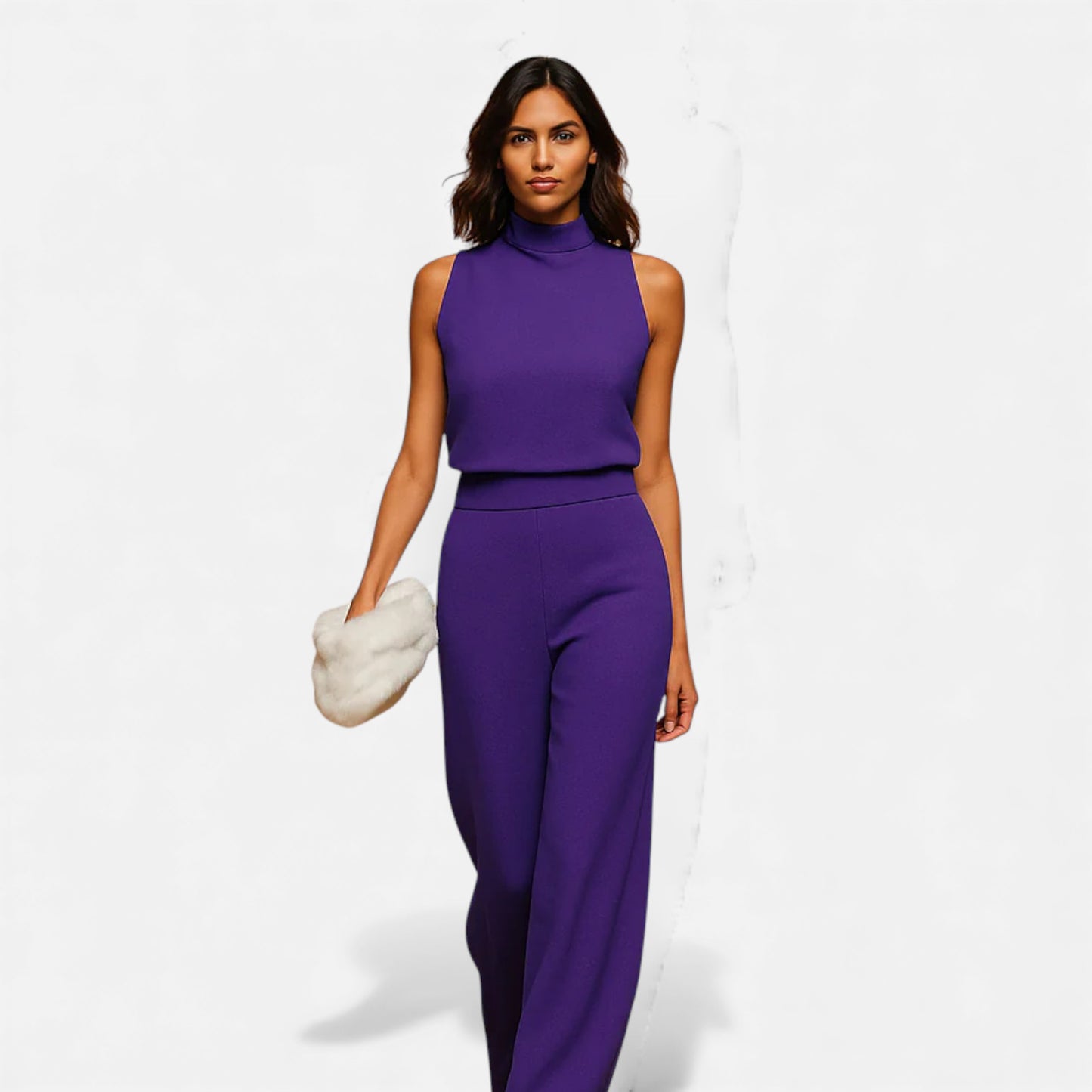 Eston House | Women’s Heritage Halter Wide‑Leg Jumpsuit