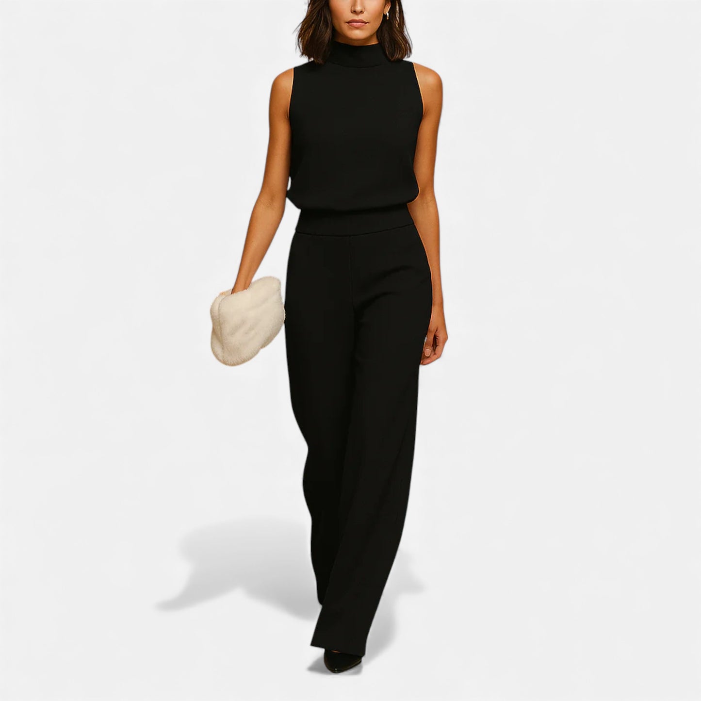 Eston House | Women’s Heritage Halter Wide‑Leg Jumpsuit