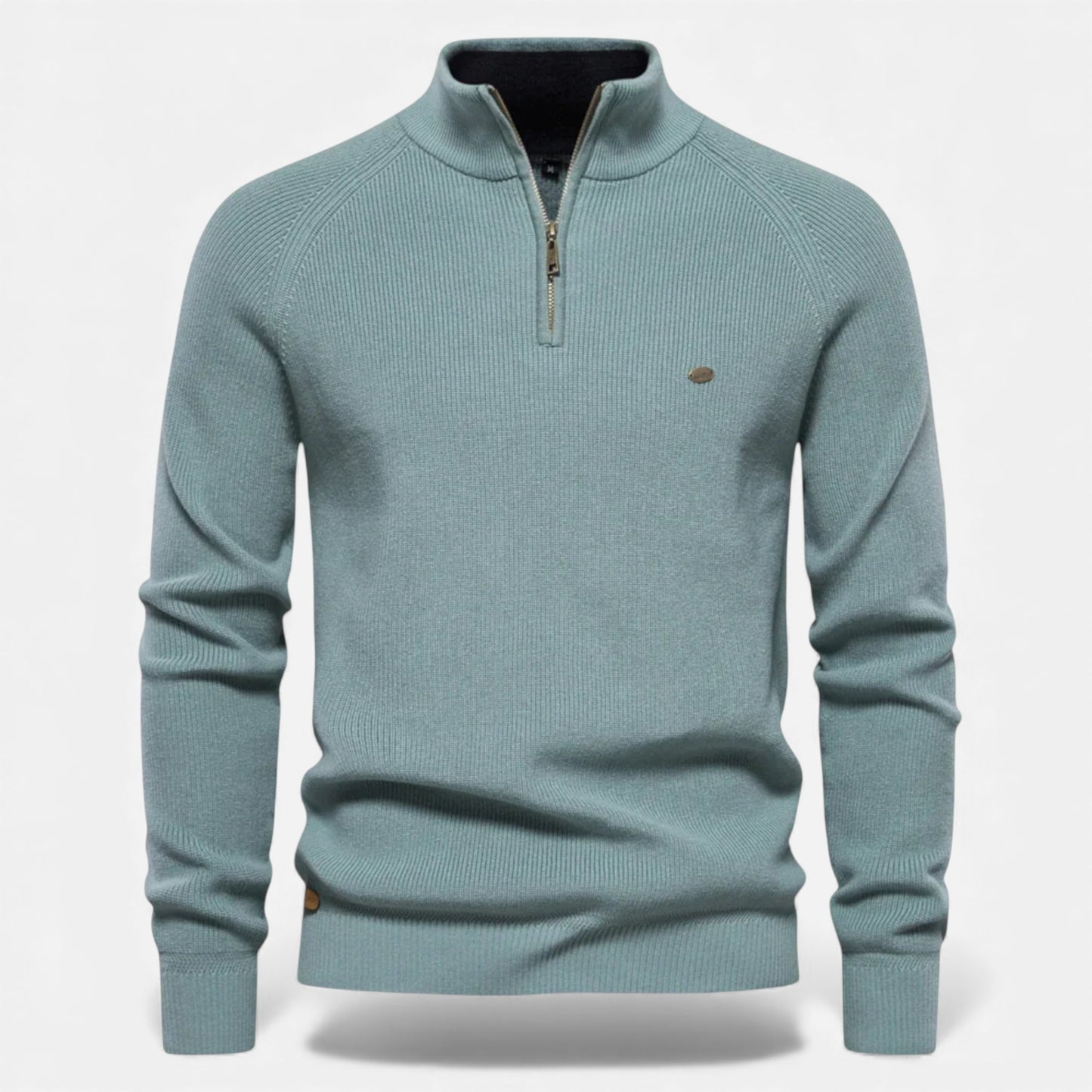 Eston House | Men’s Heritage Cotton Zip Sweater