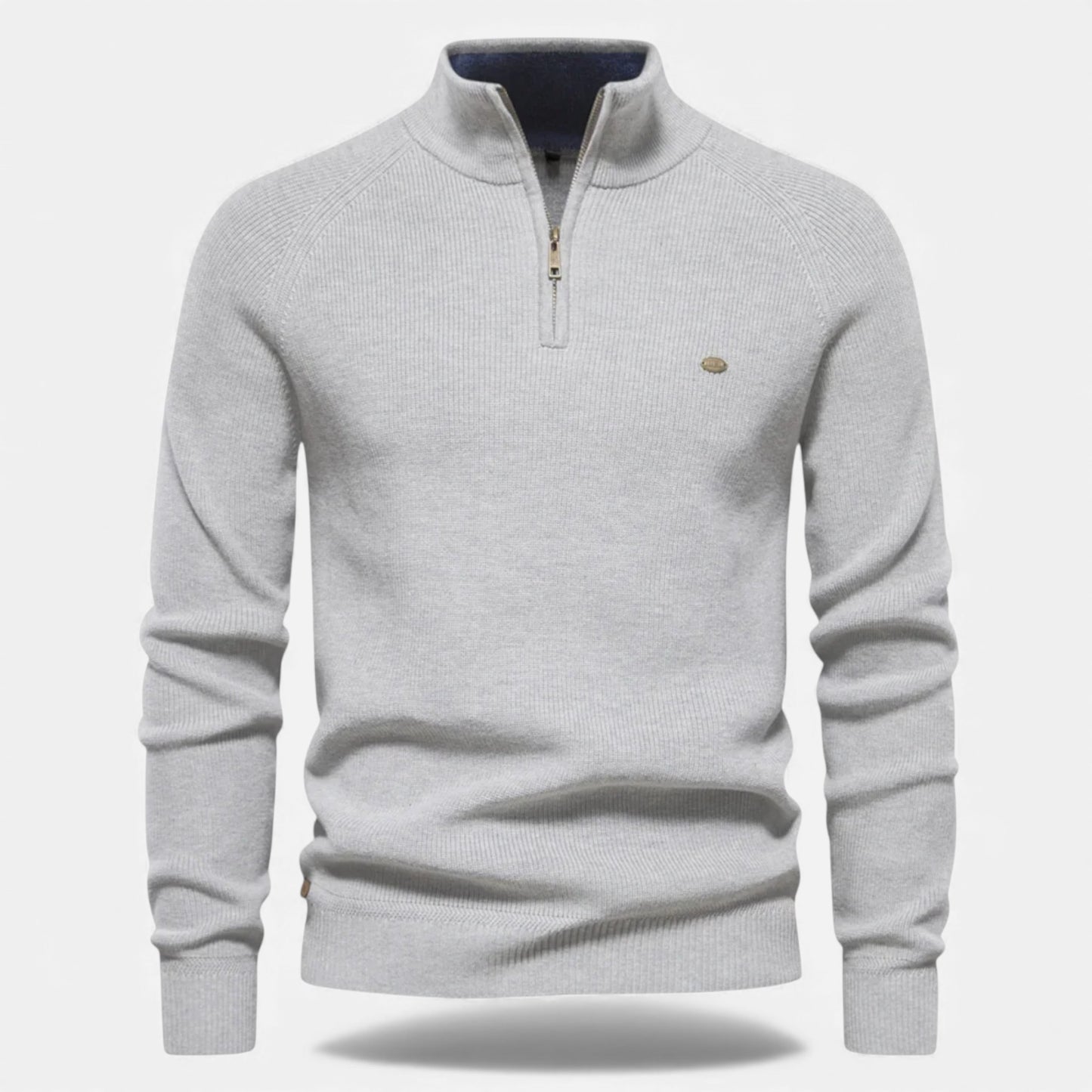 Eston House | Men’s Heritage Cotton Zip Sweater